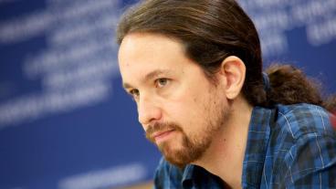 Ledaren för Podemos Pablo Iglesias är för närvarande EU-parlamentariker. Arkivbild.