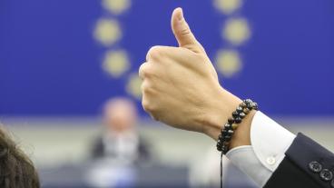 I de allra flesta fall röstar svenska EU-parlamentariker för nya EU-lagar. Arkivbild.