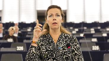 Cecilia Wikström ansvarar för att hitta en gemensam ståndpunkt i EU-parlamentet om den nya Dublinförordningen. Arkivbild.