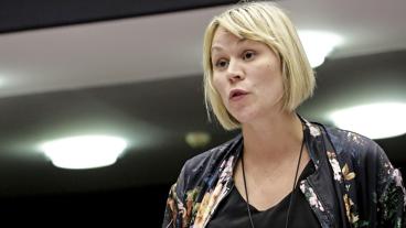 Miljöpartiets EU-parlamentariker Linnéa Engström. Arkivbild.