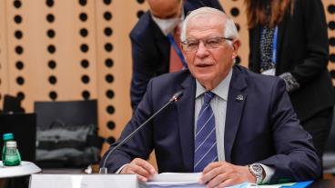 EU:s utrikeschef Josep Borrell ledde torsdagens informella försvarsministermöte i Slovenien. 