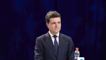 Mittenpolitikern Nicușor Dan fick flest röster i det rumänska presidentvalets avgörande omgång. Arkivbild.