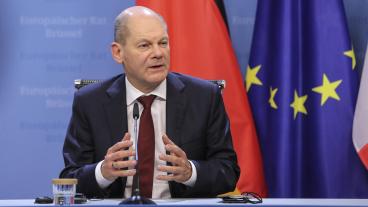 Tysklands socialdemokratiske förbundskansler Olaf Scholz. Arkivbild.