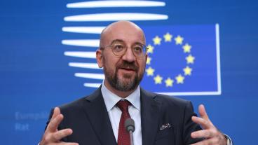 Europeiska rådets ordförande Charles Michel var väldigt nöjd efter toppmötet. 
