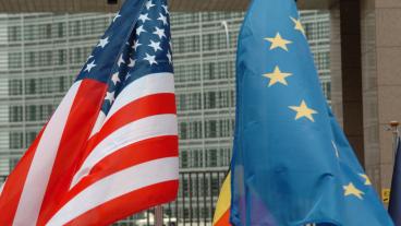 Världen på handeln mellan EU och USA uppgår till 1,6 biljoner euro. Arkivbild.