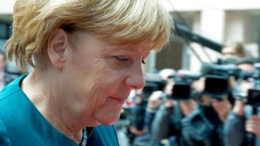 Förbundskansler Angela Merkel anklagas av oppositionen för att mörka Greklands behov av nya krislån. Arkivbild.