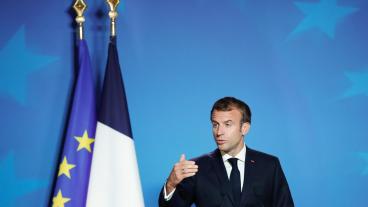 Frankrikes president Emmanuel Macron. Arkivbild.
