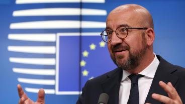 EU:s rådsordförande Charles Michel tycker att måndagens överenskommelse om oljesanktioner visar på EU:s enighet. 