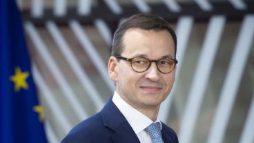 Polens nationalkonservative premiärminister Mateusz Morawiecki. Arkivbild.