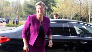 Ylva Johansson (S) är en av kandidaterna som EU-kommissionens tillträdande ordförande Ursula von der Leyen ska intervjua i veckan. Arkivbild.