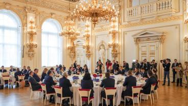 Tisdagens möte med EU-ledarna ägde rum i Pragborgens spanska sal. 