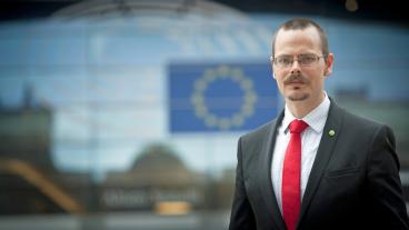 Europaparlamentariker Max Andersson (MP). Arkivbild.