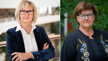 Lena Micko, ordförande, Sveriges Kommuner och Landsting och Carola Gunnarsson, styrelseledamot Sveriges Kommuner och landsting, talesperson för sammanhållningspolitiken i Rådet för kommuner och regioner i Europa (CEMR).
