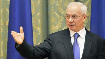 Den ukrainske premiärministern Mykola Azarov kräver ersättning för att gå med på att underteckna EU-avtalet. Arkivbild.
