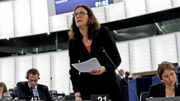 EU:s handelskommissionär Cecilia Malmström. Arkivbild.