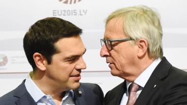 Greklands premiärminister Alexis Tsipras och EU-kommissionens ordförande Jean-Claude Juncker. Arkivbild.