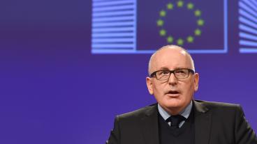 EU-kommissionens förste vice ordförande, den nederländske socialdemokraten Frans Timmermans.