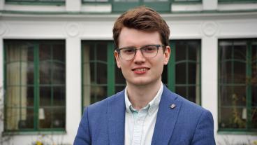 Simon Palme, förbundsordförande Centerstudenter.