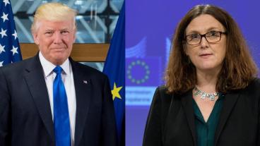 Imorgon ska EU:s handelskommissionär Cecilia Malmström försöka övertala Donald Trump att slopa tanken på höjda amerikanska biltullar.